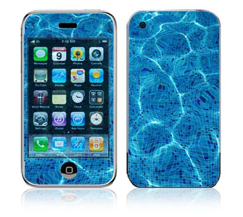 Water Reflection Decorative Skin Cover Decal Sticker for Apple 3G iPhone / iPhone 3GS 3G S
