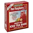 Bigelow Red Raspberry Iced Tea, 8-Count Boxes (Pack of 6)