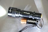 Nu-Flare Ultra- Compact 78R91AA Luxeon Rebel 90 6W LED Flashlight - Zoom Focus, Use One AA Battery 100 Lumens, Bright and Efficient