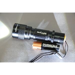 Nu-Flare Ultra- Compact 78R91AA Luxeon Rebel 90 6W LED Flashlight - Zoom Focus, Use One AA... by Nu-Flare