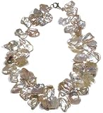 14k Gold Filled Pink Keshi Pearl Necklace, 17