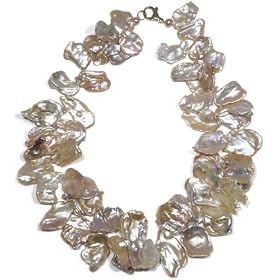 14k Gold Filled Pink Keshi Pearl Necklace, 17 by Amazon.com Collection