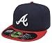 MLB Atlanta Braves Authentic On Field Game 59FIFTY Cap (7 3/8) (Navy/Red)