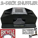 2 Deck Playing Card Shuffler - Bicycle Brand - Free Batteries
