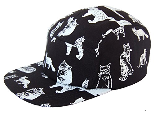 GP Accessories Kitten Kitty Cat 5 Panel Hat