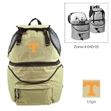 Tennessee Volunteers NCAA Zuma Insulated Backpack (Beige) (Embroidered Logo)
