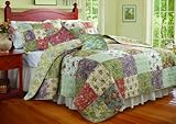 Greenland Home Blooming Prairie Twin Quilt Bonus Set