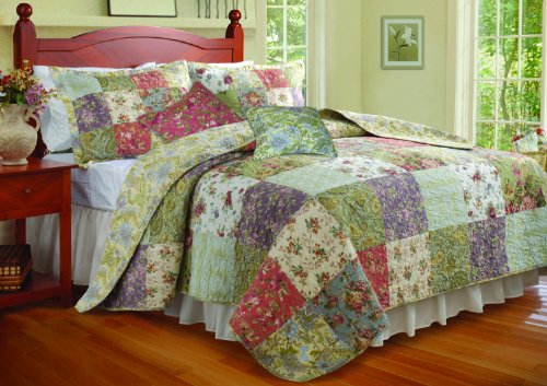 Greenland Home Blooming Prairie Twin Quilt Bonus Set