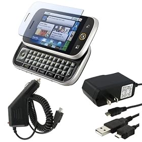 FOR MOTOROLA CLIQ DEXT MB AC+CAR CHARGER+LCD PRO+CABLE