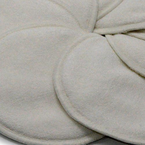 CutieTots Premium Ultra-Soft Super Absorbent Nursing Pad - 4 Pairs of Leak Free Confidence BreastPads - Pamper Yourself with Organic Bamboo Material That is Gentle On Skin - Excellent Absorption Of A Double Layer Micro Terry Fabric - And The Leak Free Protection of A Water-Repellant Breathable PUL Outer Layer - No More Worries, No More Embarrassing Moments, No More Leaks - Great Baby Shower Gifts - Includes a Complimentary Laundry Mesh Pouch - Try It Out NOW and Enjoy Our Risk Free 100% Customer Satisfaction MONEY BACK Guarantee