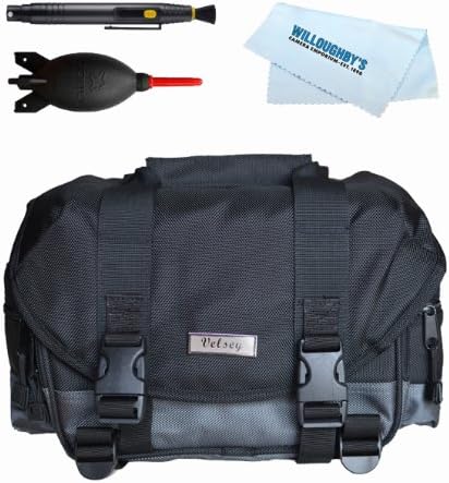 Velsey Gadget Bag for Canon EOS Rebel T5i + Giotto's Air Blower + Lens Pen Cleaning System + Cleaning Cloth