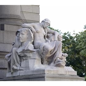 Daniel Chester French "Africa" statue in front of the Alexander Hamiton U.S. Customs House - 16"x20" - Fine-Art Gicl�e Photographic Print by Carol M. Highsmith