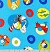 Celebrate Seuss Character Cameos in Blue Two Continuous Yards (1.8m)