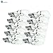 eTopLighting (10 Pack T5-12V-12W, T5 Wedge Base Replacement Bulb, 12 Volt 12 Watt Low Voltage, VPL1158