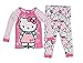 Hello Kitty Little Girls' 2 Piece In Pink Pajama Set