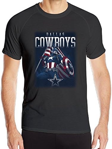 Dallas Cowboys Marvel Captain Patriot Mens Athletic Sports Shirts