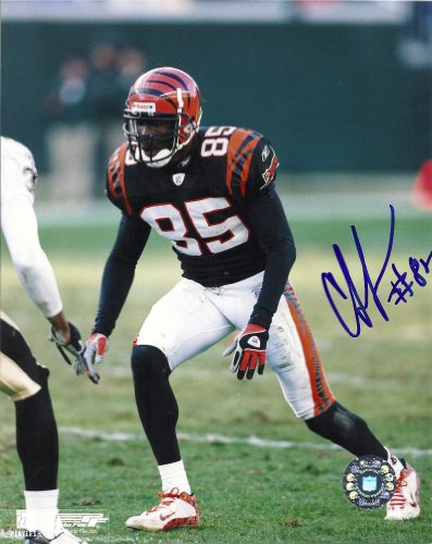 CHAD JOHNSON,CHAD OCHOCINCO,85,CINCINNATI BENGALS,OREGON STATE BEAVER,SIGNED,AUTOGRAPHED,8X10 PHOTO,COA, RARE HARD PHOTO TO FIND