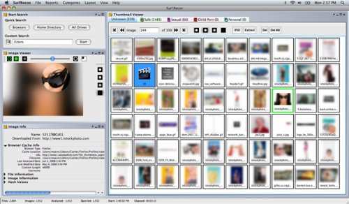 SurfRecon Home Edition: Pornography Detection Software (USB Thumb Drive)