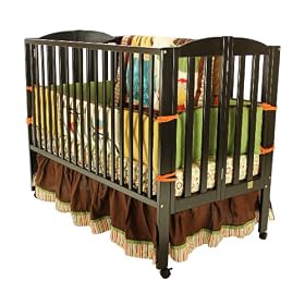Dream On Me Full Size 2 in 1 Folding Stationary Side Crib, BlackDream On Me Full Size 2 in 1 Folding Stationary Side Crib