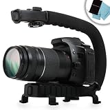 ActionSHOT Camera Stabilizing Bracket for Panasonic HDC-TM900K, Sony HDR-CX160, Samsung SMX-F50BN and More Digital Camcorders **Includes Cleaning Kit
