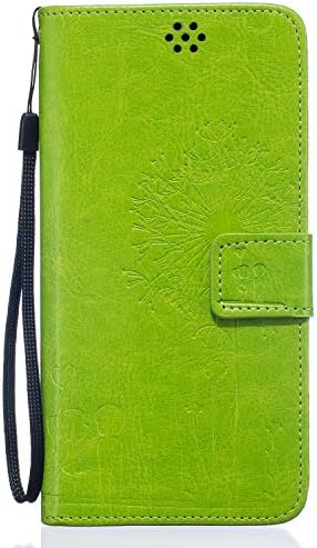 iPhone 6S Case, Wallet Embossed Cirrus PU Leather Case with Card Holders &amp; Magnetic Clip Kickstand Soft TPU Inner Cover for iPhone 6/6s (Green)