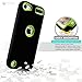 iPod Touch 5th Case, MagicMobile® Premium Dual Heavy Duty Hybrid Shockproof Resistant Armor Protective Case Cover for Apple iPod 5th Generation Black Rugged Silicone Layer and Green Hard Plastic