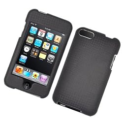 Apple iPod Touch 2nd and 3rd Generation Snap-On Protector Hard Case Texturized Black Pattern
