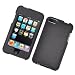 Apple iPod Touch 2nd and 3rd Generation Snap-On Protector Hard Case Texturized Black Pattern