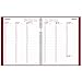 Rediform Brownline 2014 Weekly Planner, Twin-Wire, Red, 11 x 8.5 Inches (CB950.RED)