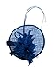 NYfashion101 Elegant Feather Floral Sinamay Fascinator Headband