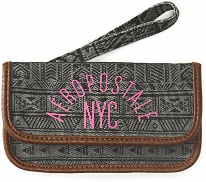 Aeropostale Women's Aero Nyc Southwestern Wallet Black