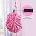 Homecube Large 59 Inches Diameter Baby Kids Play Floor Mat Toy Storage Bag Organizer Pink