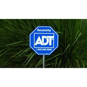 1 ADT Brinks Broadview Yard Sign Home Security Alarm Signs & 4 Double Sided Window Stickers... by ADT Security