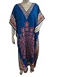 Blue Kaftan Dress Hippy Long Caftan Maxi Boho Hippy Chic