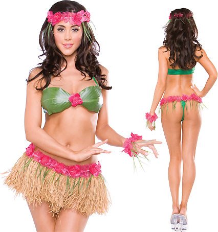 Sexy Hula Girl Costumes Uniforms