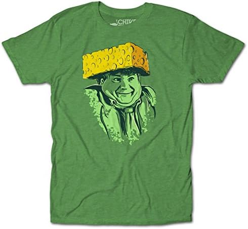 CHIVE TEES Mens Chris Farley Cheesehead T-Shirt X-Large Kelly Green