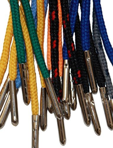 FootGalaxy Metal Tip Round Laces For Boots/Shoes