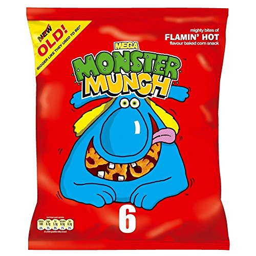 Walkers Monster Munch - Flamin Hot (6x22g) - Packung mit 2