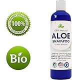 Aloe Vera Shampoo with Sunflower & Keratin - Natural Hydrating Shampoo for Soft & Shiny Hair - Sulfate Free for Color Treated Hair - Men & Women (8oz)
