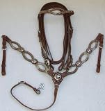 WESTERN HAIR-ON CUT-OUT HEADSTALL & BREAST COLLAR SET