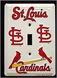 St Louis Cardinals MBL Aluminum Novelty Single Light Switch Cover Plate