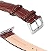 Valkit Compatible with Apple Watch Bands 38mm 40mm Genuine Leather Strap Smart Watch Band Bracelet Replacement Wristband with Stainless Steel Adapter Clasp for iWatch 6 5 4 3 2 1, Brown