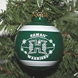 Hawaii Warriors 2011 Snowflake Glass Ball Ornament