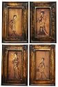 Best Inexpensive Unique Christmas Gift Ideas Under < 50 Dollars - 18" Set of 4 Chinese Ladies Musician Wall Plaques
