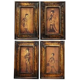 Best Simple Unique Distinctive Beautiful Gift Ideas 2010 - 18 Set of 4 Chinese Ladies...