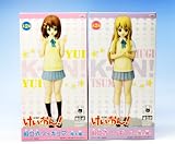 けいおん! K-ON! 組立式フィギュア 唯&紬 制服 高校 音楽 ギター プライズ バンプレスト(全2種フルセット+ポスターおまけ付き)