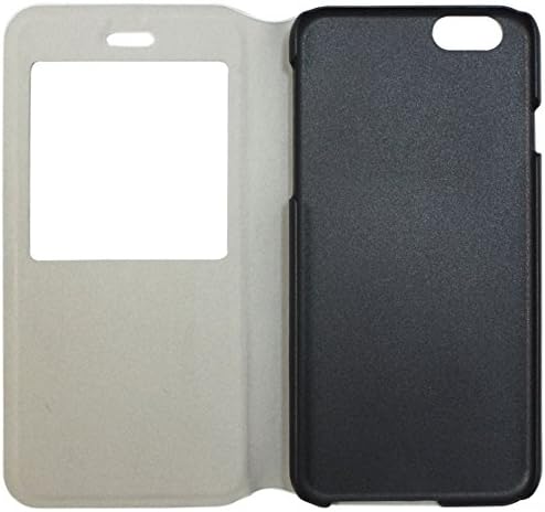 iPhone 6 4.7 Faux Leather Case with Window (White)