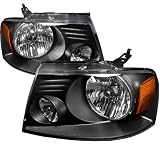 FORD F150 OEM BLACK CRYSTAL HEAD LIGHTS ...