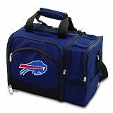 NFL Buffalo Bills Malibu Insulated Shoulder Pack with Deluxe Picnic Service for Two