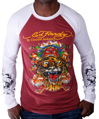 ED HARDY by Christian Audigier Mens Tattoo Tiger 